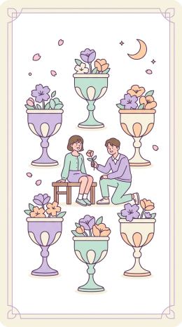 컵 6 타로 카드