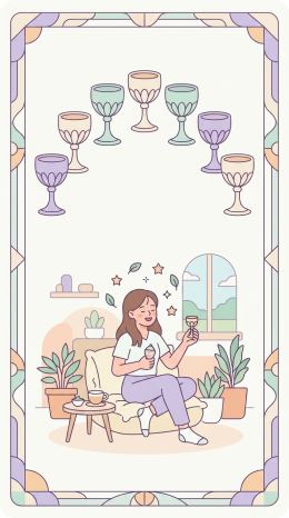 컵 9 타로 카드