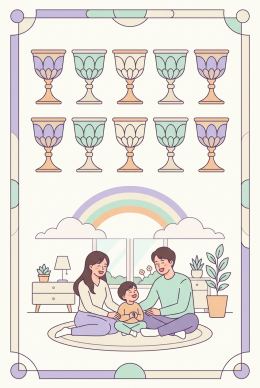 컵 10 타로 카드
