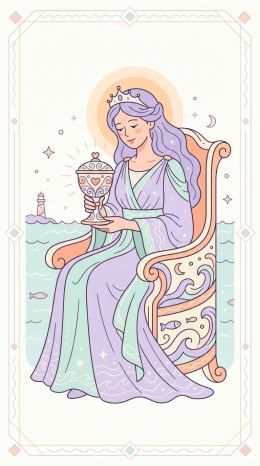 컵 퀸 타로 카드