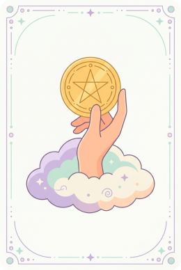 펜타클 에이스 타로 카드