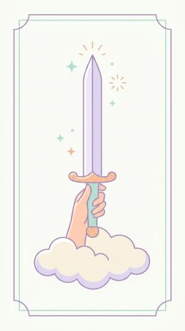 소드 에이스 타로 카드