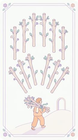 완드 10 타로 카드